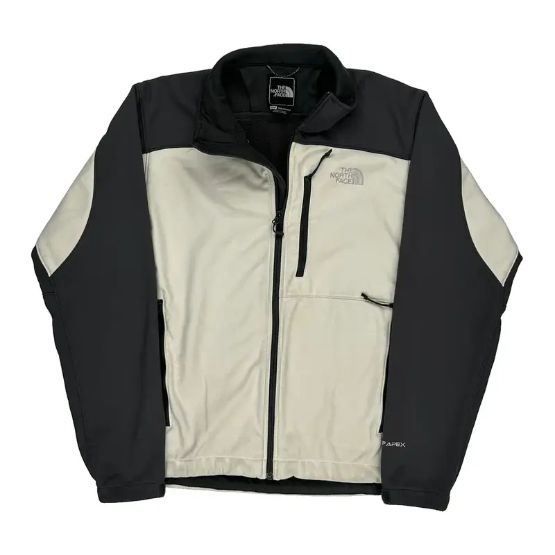 The North Face Jacket - Medium Black & White Polyester | Size: medium
