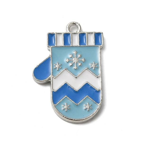 Winter Theme Alloy Enamel Pendants