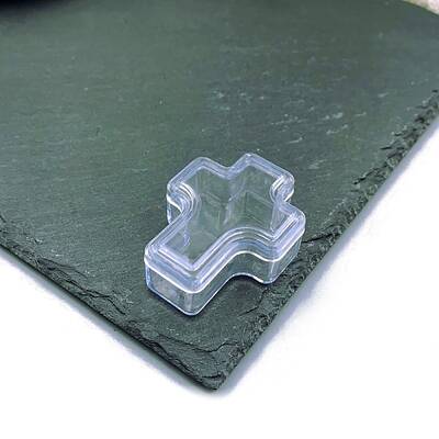 Cross Shaped Portable PVC Small Jewelry Storage Boxes with Lid