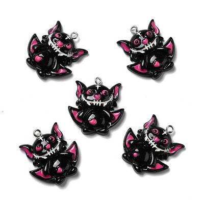 Halloween Opaque Resin Pendants