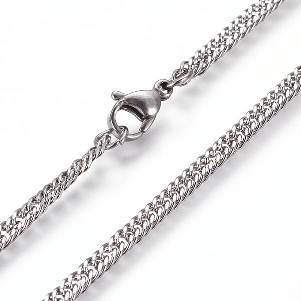 Non-Tarnish 304 Stainless Steel Wheat Chain Necklaces