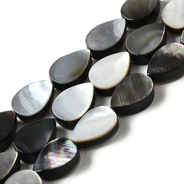 Natural Black Lip Shell Beads Strands