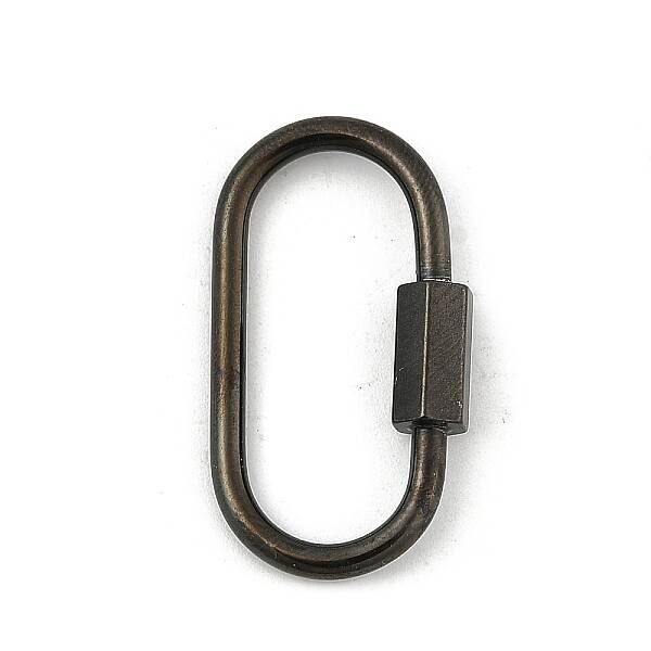 Ion Plating(IP) 304 Stainless Steel Screw Carabiner Lock Charms