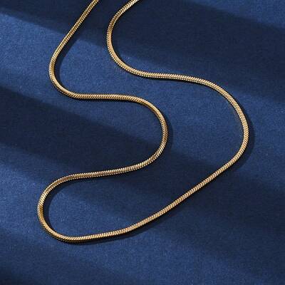304 Stainless Steel Square Snake Chain Necklaces