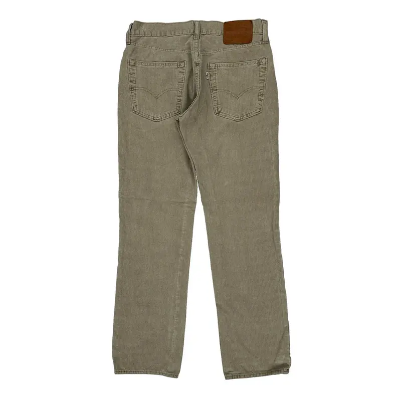 White Tab Levis Cord Trousers - 30? Waist Beige Cotton
