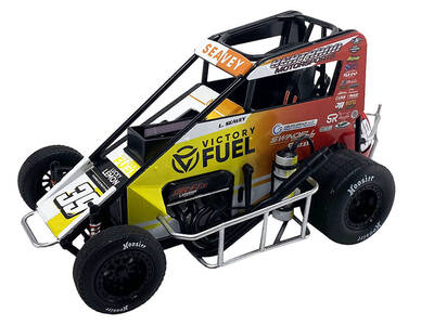 Midget Sprint Car #39 Logan Seavey Victory Fuel Swindell Speedlabs Champion Chili Bowl (2024) 1/18 Diecast Model Car by ACME