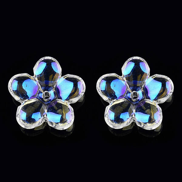Electroplate Transparent Glass Beads