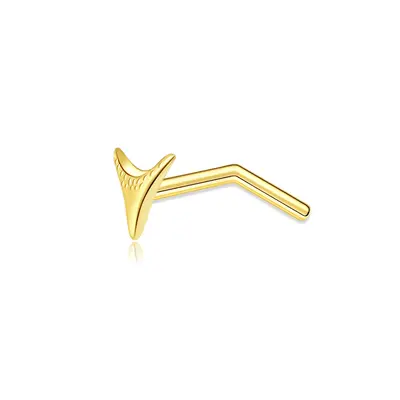 14K Gold Shark Teeth Nose Ring