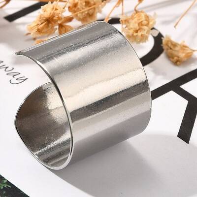 316 Surgical Stainless Steel Open Cuff Rings