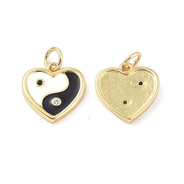 Brass Micro Pave Cubic Zirconia Pendants