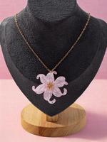 Summer Fashion Flower Design Pendant Necklace for Women, Fashion Summer  Pink Charm Jewelry for Party, Daily Clothing Decor, ...