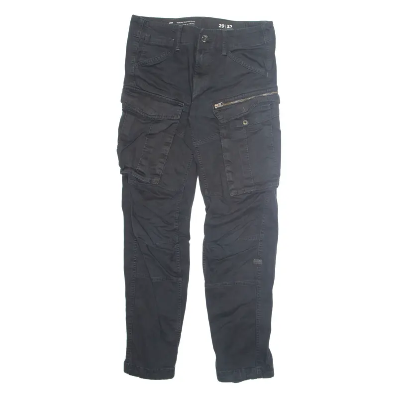 G-STAR RAW Cargo Mens Trousers Black Regular Skinny W29 L32