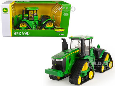 John Deere 9RX 590 Tractor with Tracks Green Replica Play Series 1/32 Diecast Model by ERTL TOMY