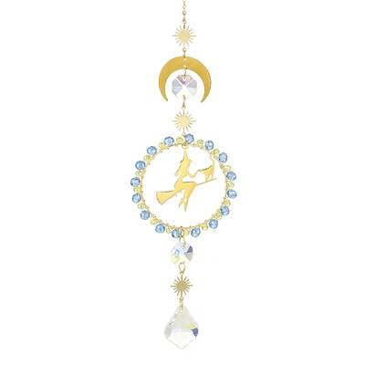 Brass Cable Chains Witch Pendant Decorations
