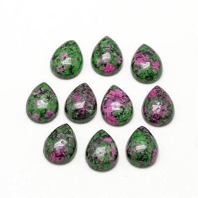 Natural Ruby in Zoisite Cabochons