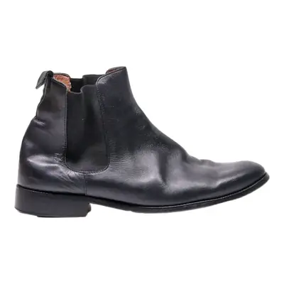 J. BRADFORD Chelsea Boots Black Leather Mens UK 11