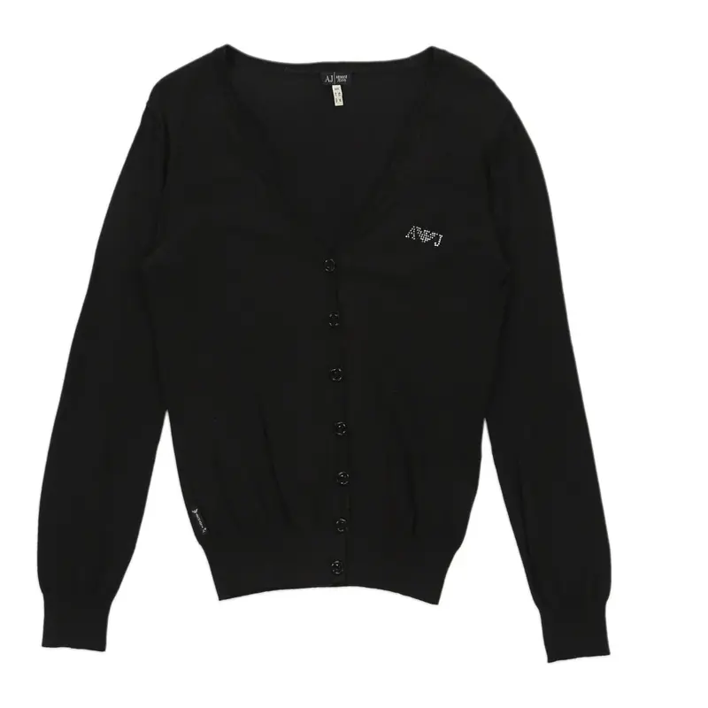 Armani Jeans Cardigan - Large Navy Cotton | Size: large