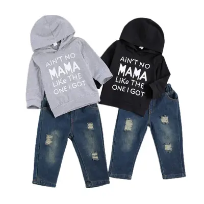 Toddler Baby Boy Outfits Hoodie Sweatshirts & Jeans Clothes Set Fall Winter 6 12 18 24 Months 2T 3T