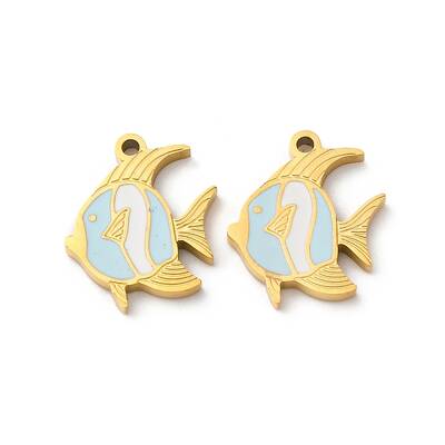 304 Stainless Steel Enamel Charms