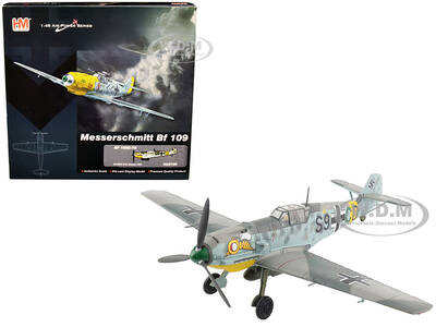 Messerschmitt Bf 109E-7B Fighter Aircraft III./SKG 210 Russia (1941) Air Power Series 1/48 Diecast Model by Hobby Master