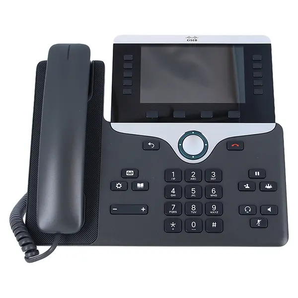 CP-8851-NC-K9 Cisco 8800 Series 8851 2 x Ports PoE Class-3 1000Base-T 5 x Phone Lines Supported Wall-Mountable IP Phone