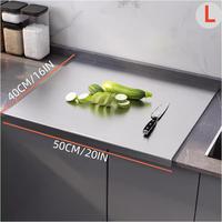 Kitchen Stainless Steel Cutting Board, Lip-edge Cutting Board, Cutting Board, Butcher Block, Household Rolling Board, Anti-mo...