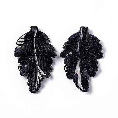 Synthetic Blue Goldstone Pendants