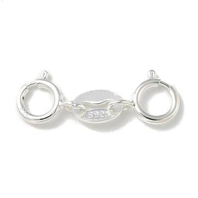 S925 Sterling Silver Double Spring Ring Clasps