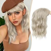 Paneway 14inch Hair Toppers for Thinning Hair Short Curly Hair Toppers Hair Pieces for Women Synthetic Clip In Hair Topper Wo...