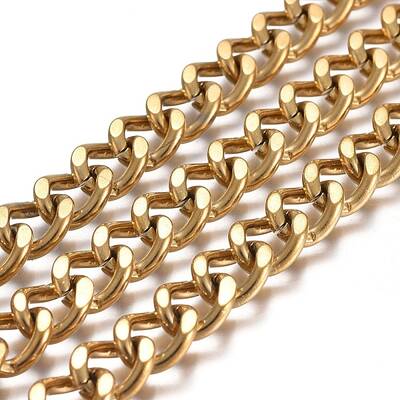 Ion Plating(IP) 304 Stainless Steel Curb Chains