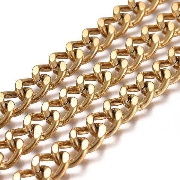 Ion Plating(IP) 304 Stainless Steel Curb Chains