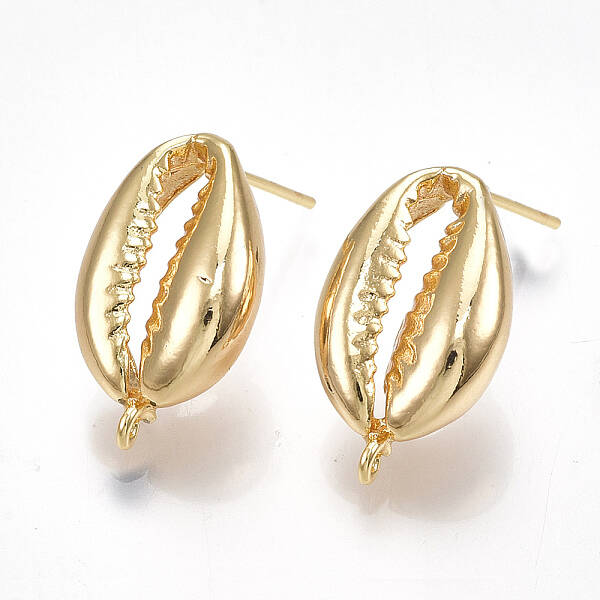 Brass Stud Earring Findings