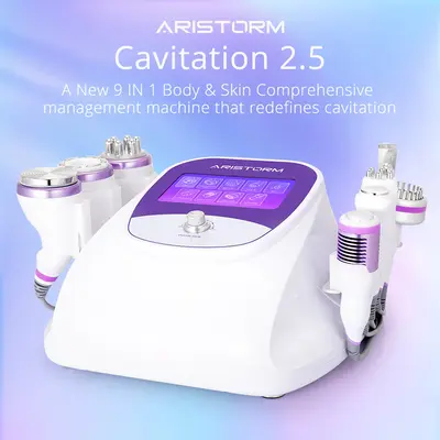 Aristorm 9 IN 1 40k Cavitation RF Skin Care Body Slimming Cellulite Reduction Skin Care Machine Spa for Spa Salon Studio Home...