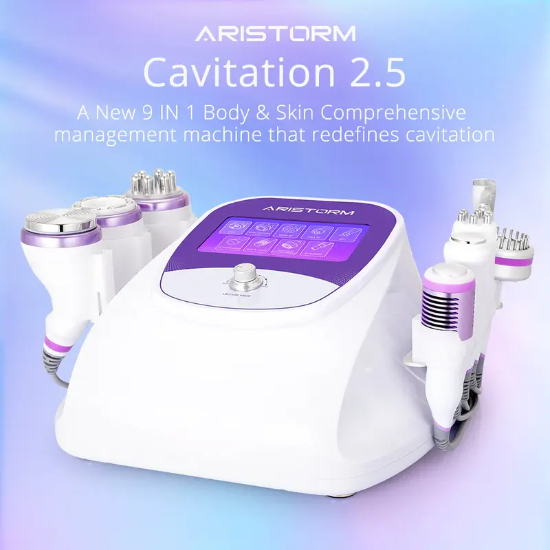 Aristorm 9 IN 1 40k Cavitation RF Skin Care Body Slimming Cellulite Reduction Skin Care Machine Spa for Spa Salon Studio Home...
