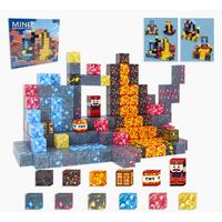 Magnetic Blocks - Cave Exploration and Mining Adventure Set, Magnetic Tiles Building Blocks, STEM Sensory Outdoor Toys for To...