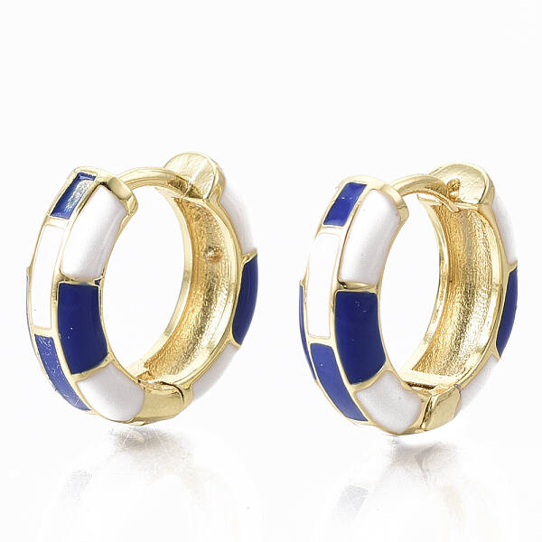 Brass Huggie Hoop Earrings