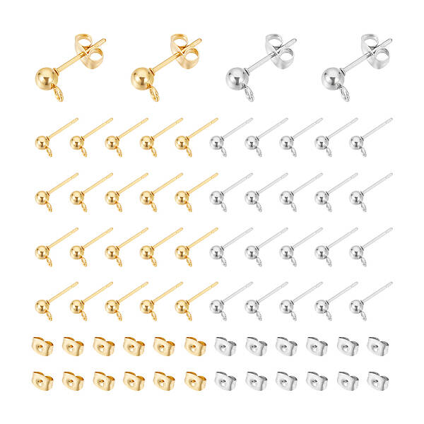 304 Stainless Steel Stud Earring Findings