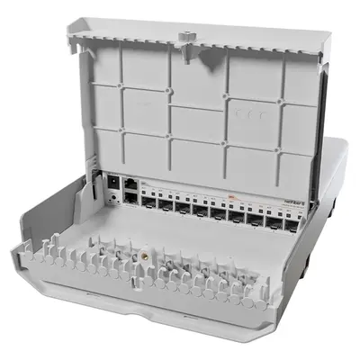 CRS310-1G-5S-4S+OUT Mikrotik netFiber 9 4x 10G SFP+ with 5x SFP Ports Outdoor Gigabit Ethernet Switch