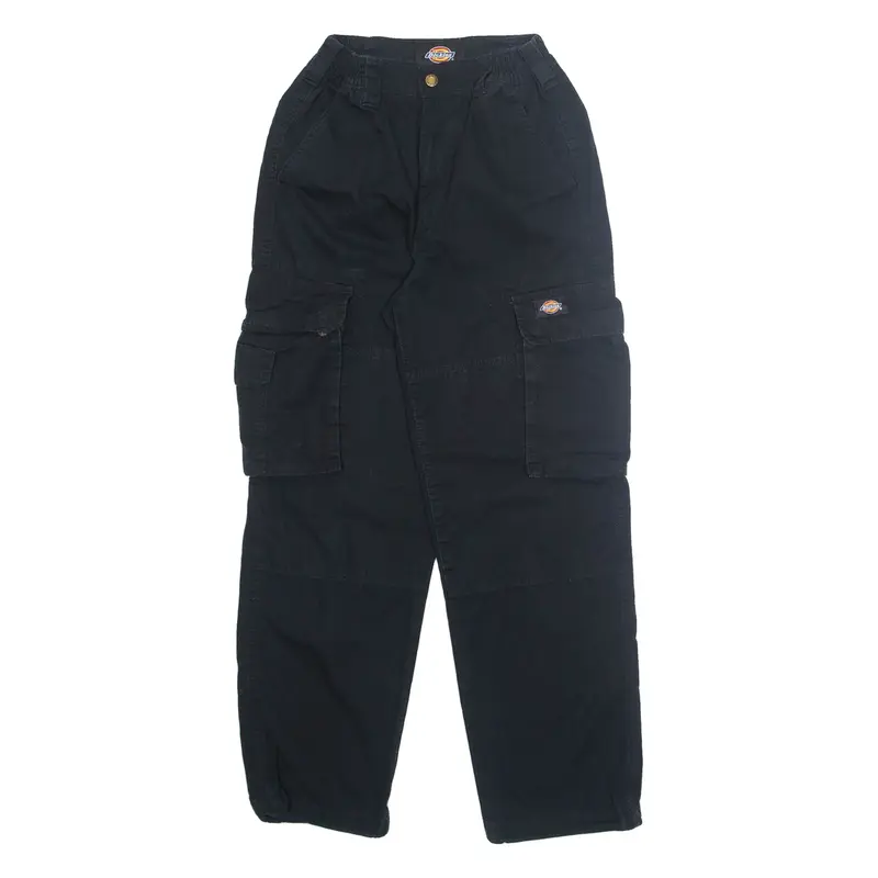 DICKIES Outdoor Cargo Mens Trousers Black Regular Tapered W22 L27