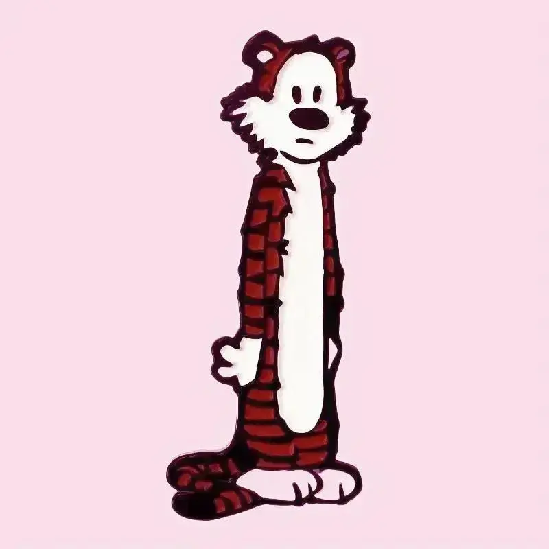 Cute Cartoon Tiger Design Pin Brooch, 1 Count Fashionable Alloy Badge, Creative Funny Gifts for Daily Vacation Holiday Party