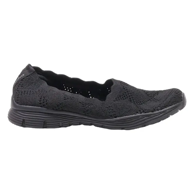 SKECHERS Pump Shoes Black Synthetic Womens UK 3