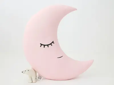Crescent Moon Pillow (21 colors)