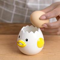 Cute Egg Separator, Ceramics Vomiting ChickenEgg Yolk White Separator, Practical Household Small EggFilter Splitter, Kitchen ...