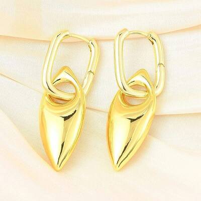 Horse Eye Brass Hoop Earrings for Women