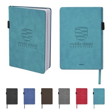25 Custom Leeman Nuba Journal - Faux Suede & Document Pocket