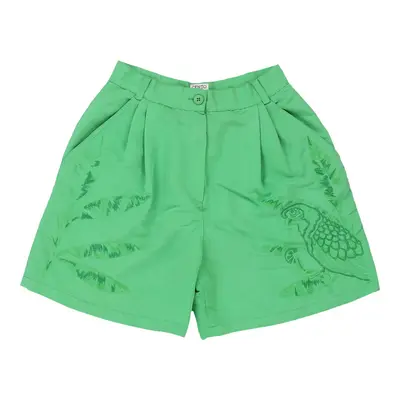 Iceberg Embroidered Shorts - 26W UK 8 Green Cotton | Size: UK 8