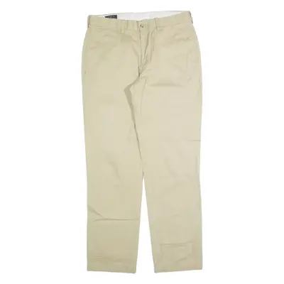 POLO RALPH LAUREN Chino Mens Trousers Cream Regular Straight W34 L31