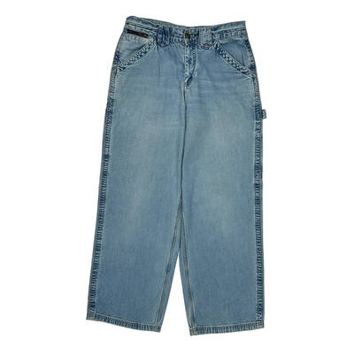 L.A. Blues Baggy Carpenter Jeans - 29W UK 10 Light Wash Cotton