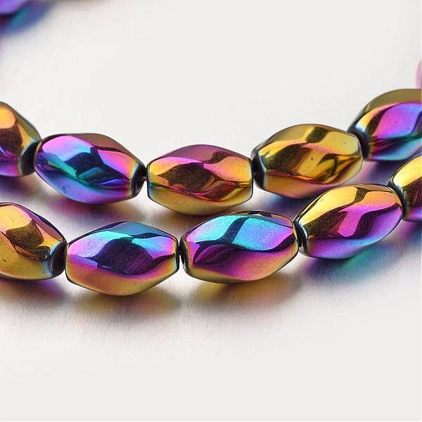 Electroplate Non-magnetic Synthetic Hematite Beads Strands