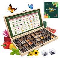 LUSH&DEW Year-Round USDA Zone 7 Seed Bank - 32 Organic Seed Varieties